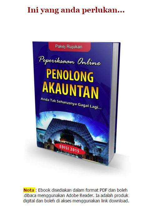 Pakej Rujukan Peperiksaan Online Penolong Akauntan W27