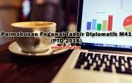 Permohonan Pegawai Tadbir Diplomatik M41 (PTD 2016)