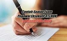 Contoh Soalan Exam Pegawai Eksekutif 41 LHDN