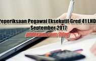 Peperiksaan Pegawai Eksekutif Gred 41 LHDN September 2017