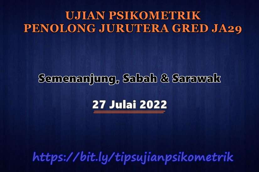 ujian psikometrik penolong jurutera ja29