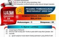 jawatan kosong pegawai pembangunan masyarakat gred s41 kkm 2022