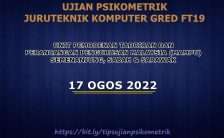 ujian psikometrik juruteknik komputer gred ft19