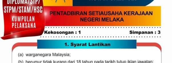 Penolong Pemelihara Hutan G29 di Melaka 2022