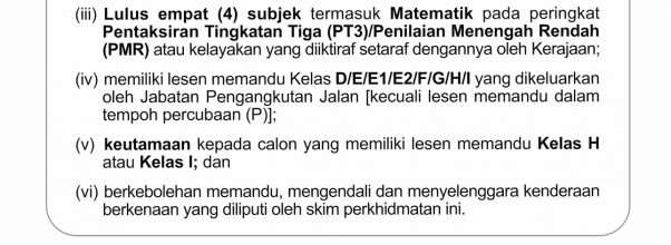 Pemandu Kenderaan H11 Pejabat Setiausaha Melaka 2022