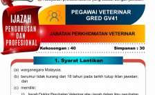 Pegawai Veterinar Gred GV41