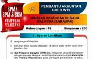 Pembantu Akauntan Gred W19 2022