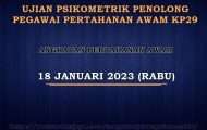 Psikometrik Penolong Pegawai Pertahanan Awam KP29 2023