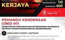 Pemandu Kenderaan Gred H11 2023