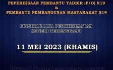 Peperiksaan Online Negeri Terengganu 2023
