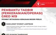 Pembantu Tadbir Perkeranian Operasi N19 Perlis 2023