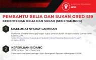 Pembantu Belia Dan Sukan Gred S19 KBS 2023 Semenanjung