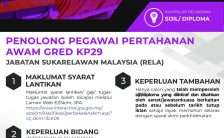 Penolong Pegawai Pertahanan Awam Gred KP29 RELA 2023