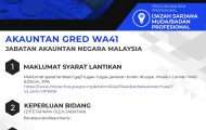 Akauntan Gred WA41 Jabatan Akauntan Negera Malaysia 2023