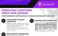 Penolong Jurutera JA29 (Awam) Melaka 2023