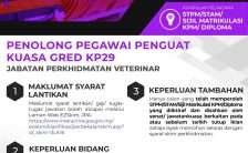 Penolong Pegawai Penguatkuasa Gred KP29 DVS 2023