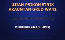 Ujian Psikometrik Akauntan Gred WA41 JANM 2023