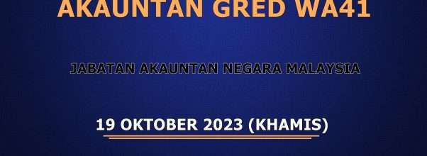 Ujian Psikometrik Akauntan Gred WA41 JANM 2023