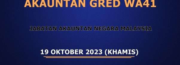 Ujian Psikometrik Akauntan Gred WA41 JANM 2023