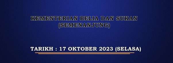 Ujian Psikometrik Pembantu Belia Dan Sukan Gred S19 KBS Semenanjung 2023