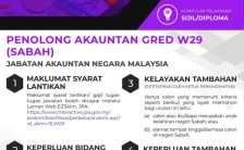 Penolong Akauntan Sabah Gred W29 JANM 2023