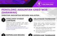 Penolong Akauntan Sarawak Gred W29 ANM 2023