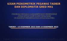 Ujian Psikometrik Pegawai Tadbir Dan Diplomatik Gred M41 INTAN