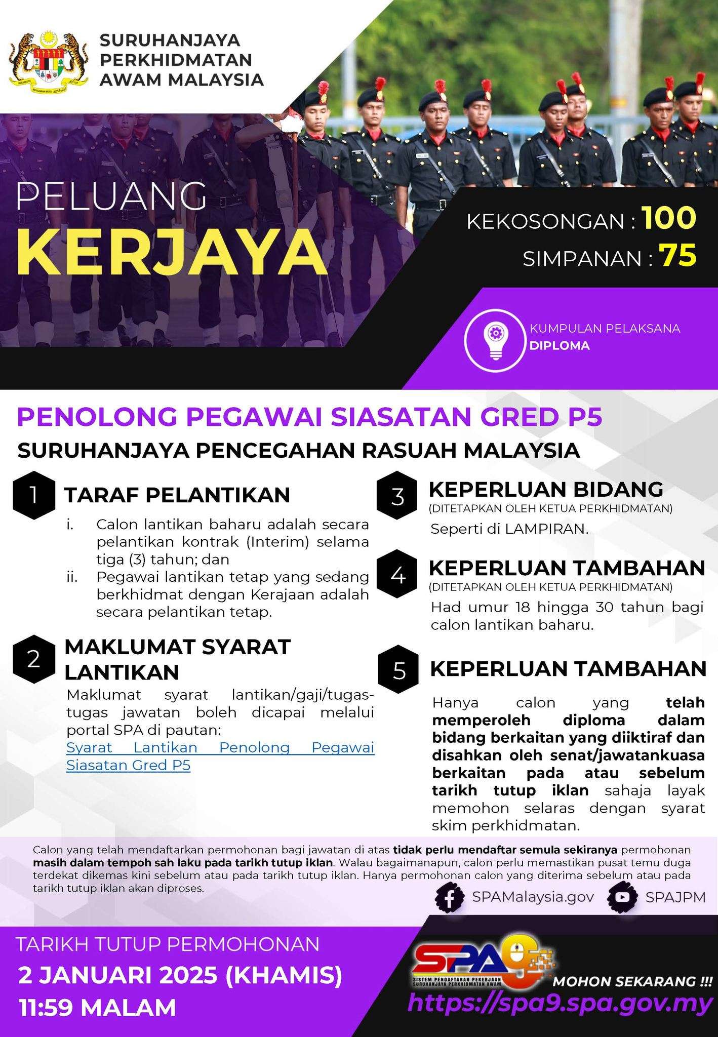 Penolong Pegawai Siasatan P5 2024