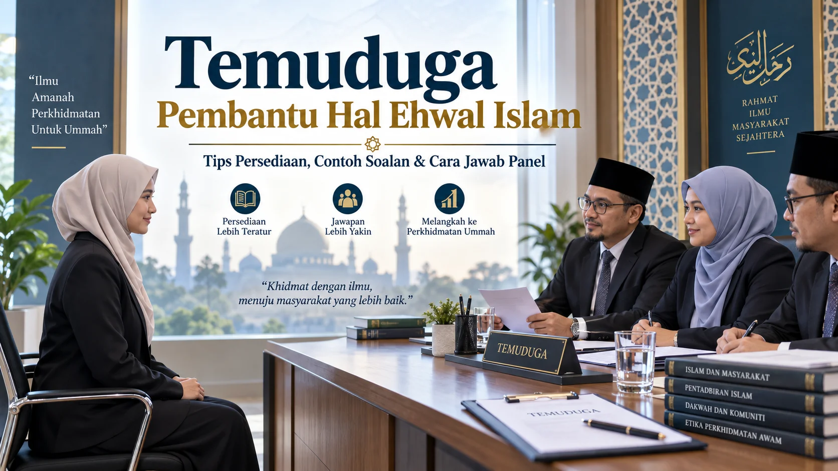 Temuduga Pembantu Hal Ehwal Islam Gred S1 JAKIM bersama panel temuduga
